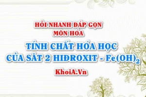Tính chất hóa học của Sắt 2 Hiđroxit: Fe(OH)2? Hỏi nhanh đáp gọn môn Hóa